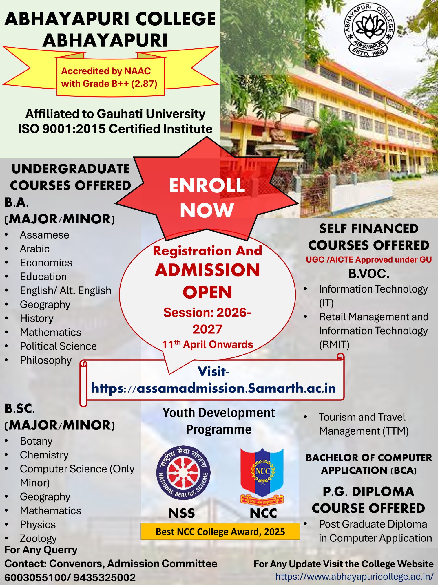 Admission Poster